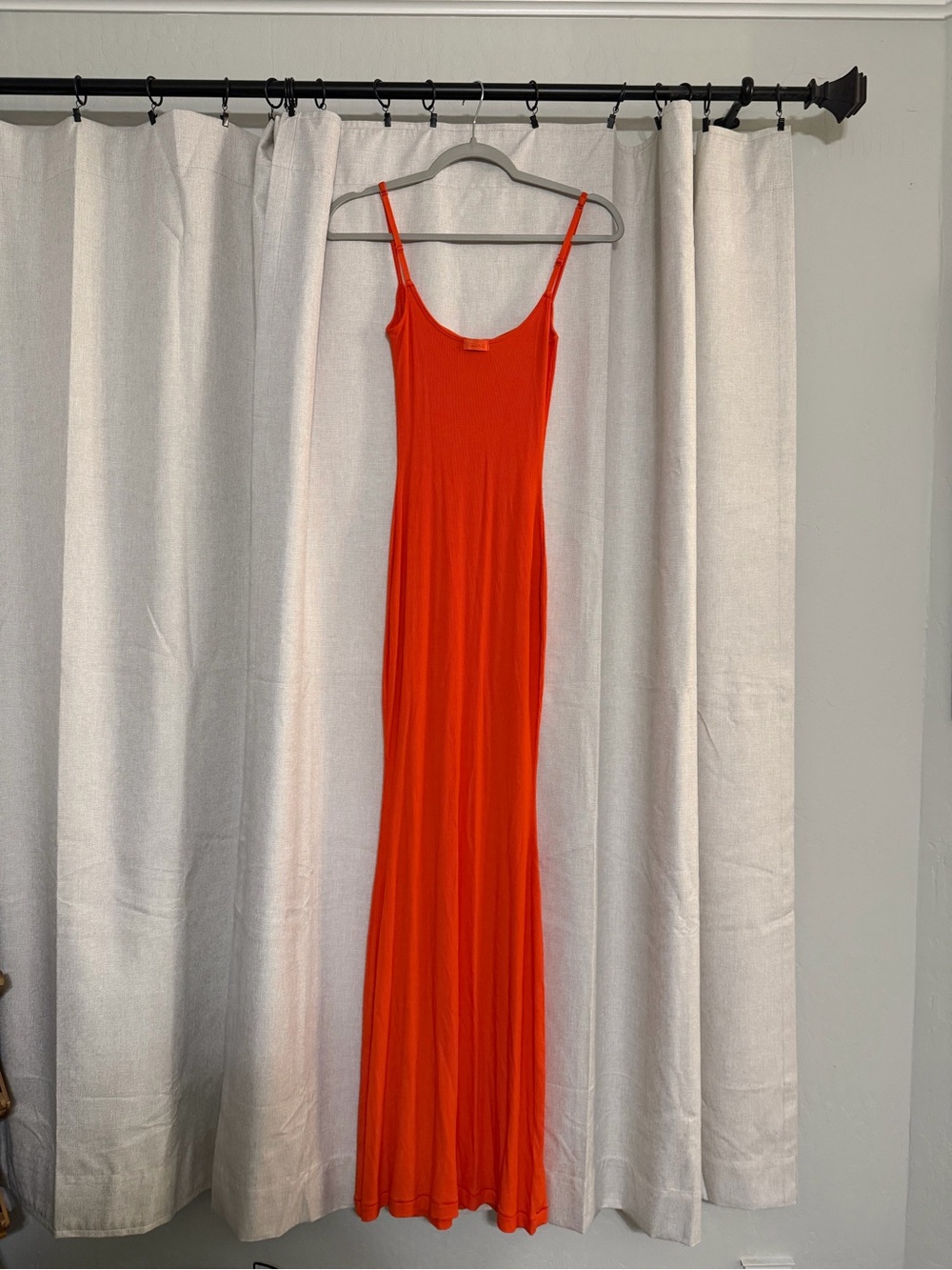 NWT Skims Soft Lounge Long Slip Dress Fire Limited Edition - Picture 4 of 5
